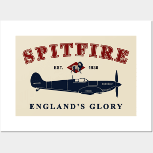 Spitfire England's Glory Posters and Art